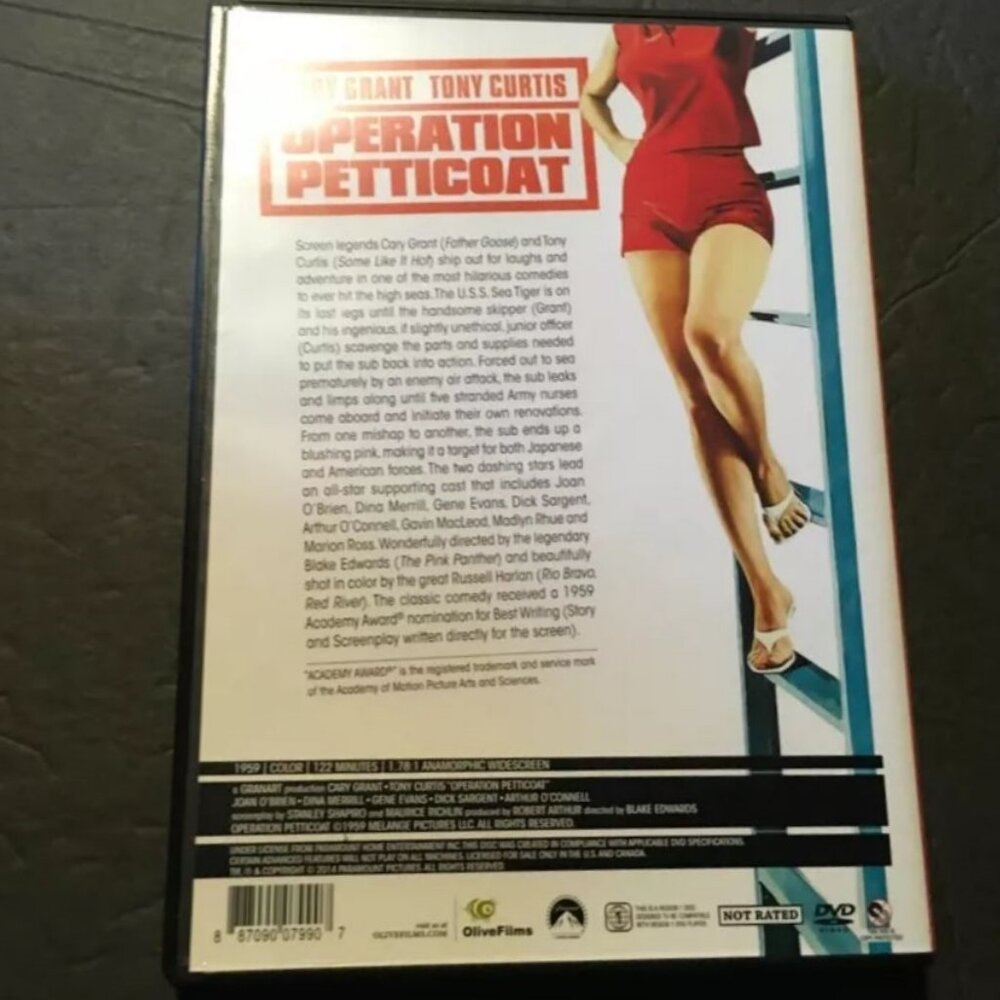 DVD: Operation Petticoat - Tony Curtis / Cary Grant - LIKE NEW - Picture 2 of 5